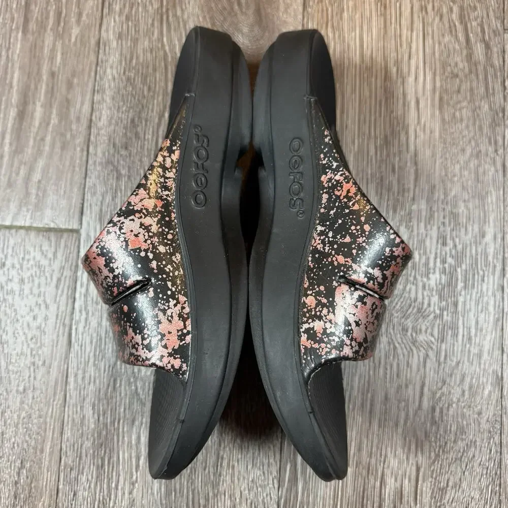 OOFOS Womens OOahh Luxe Recovery Bellini Splash Slide Size 9 - Picture 9 of 12